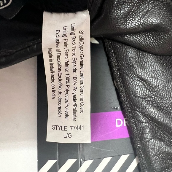 Isotoner Signature Men's Size L Leather Brown Gloves Smartouch Technology New - Picture 6 of 12